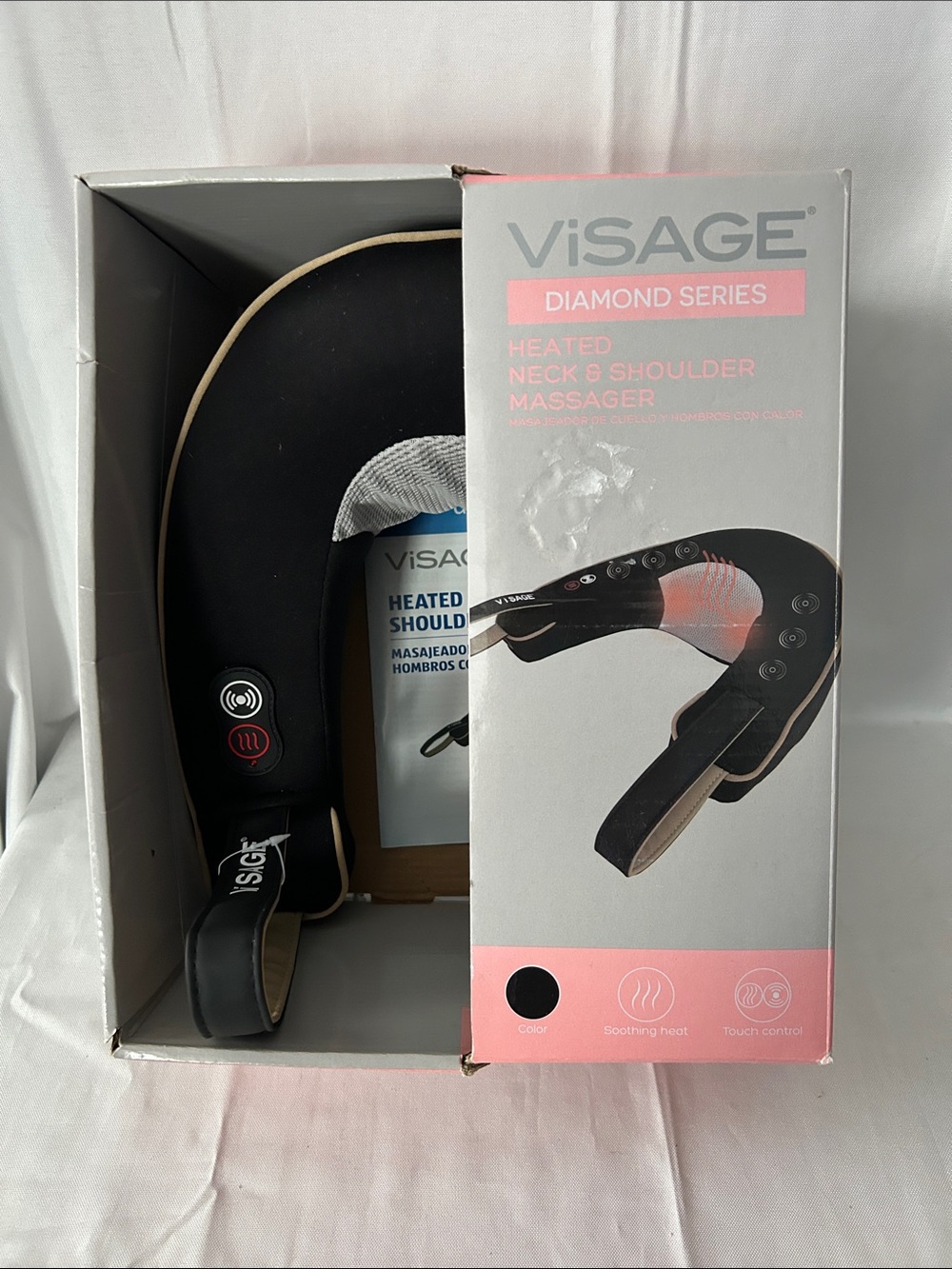 Visage Heated Neck & Shoulder Massager Diamond Series Two Speeds + Heat Function